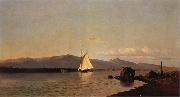 Francis A.Silva Kingston Point Hudson River oil painting on canvas
